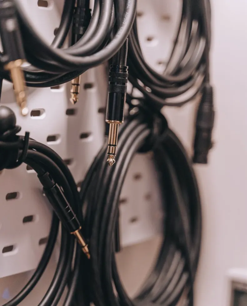 Cable routes under floor
